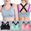 Lovely Push Up Sports Bra With Cross Straps For Yoga And Fitness Activities