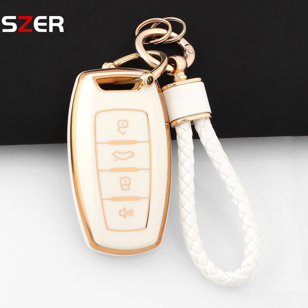 Fashion Tpu Car Key Case Cover For Great Wall Haval Jolion  H6 H7 H4 H9 F5 F7 F7X F7H H2S Gmw Dargo Protected Shell Keychain
