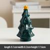 Ceramic Christmas Tree Night Light Xmas Desktop Decoration Ornaments Practical High-End Holiday Gift for Girls - Without Battery