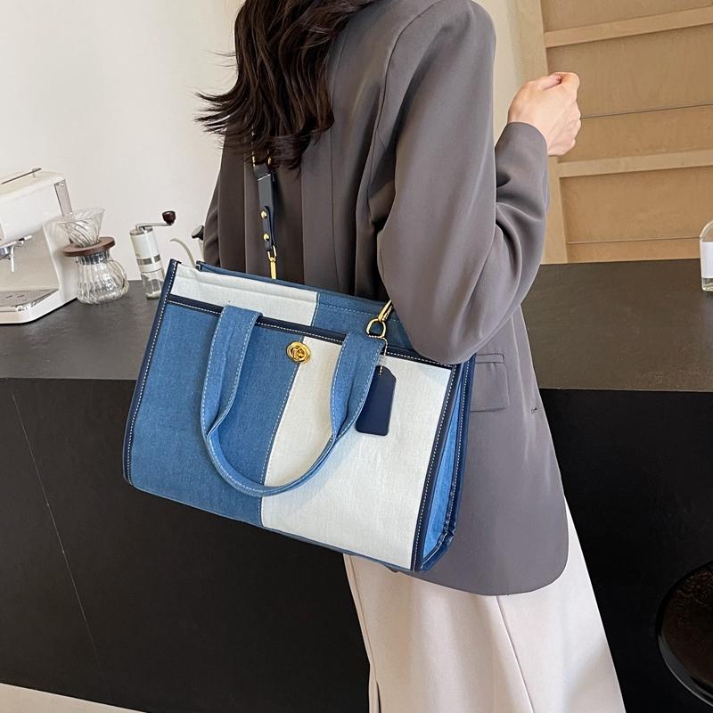 Women's denim crossbody bags  large capacity women's bags  large shoulder bag  designer