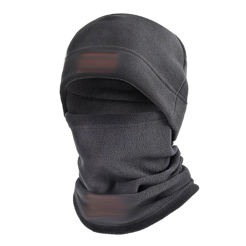 Autumn And Winter Fleece Hat Men's Sports Cold Swing Fleece Neck Cover Outdoor Cycling Mountaineering Mask Warm Cold Neck Set