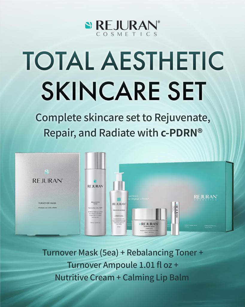 REJURAN Skincare Coffret Perfektní jako Obsahuje pro zářivý korejský kosmetický set [Oficiální] [Perfektní dárek] Set. dárek. c-PDRN pevný, kůže. 5-dílný