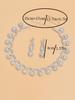 3 Fashionable Women'S Jewelry Set Wedding Wear Earrings+Necklaces, European And American AccessoriesFashion Jewelry