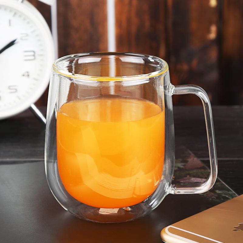 

Coffee Cups Set Tea Mugs Handmade Creative Beer Drink A Mug Of Office Mug Transparent Drinkware Double Glass Cups прозорий