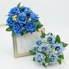 7-Head 3D Rose Bouquet with Rose Handle for Wedding and Home Decor
