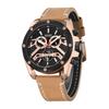 Megir Official Quartz Men Watches Fashion Genuine Leather Chronograph Military Watch Clock Men Relogio Masculino Erkek Kol Saati