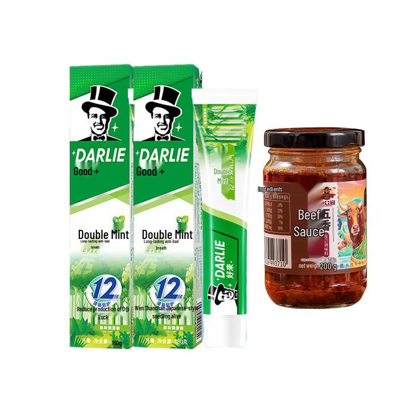 

Darlie Double Mint Forest Fresh Toothpaste with Bonus Five Spice Beef Sauce