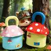 Cute Mushroom Shaped Cosmetic Bag Large Capacity Portable Makeup Organizer Pouch