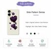 For Samsung Galaxy A07 4G Case Purple Love Pattern Printing Straight Edge TPU Phone Back Cover
