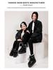 Parent-Child Satay Ski Boots: Warm, Non-Slip, Mid-Calf Winter Snow Boots