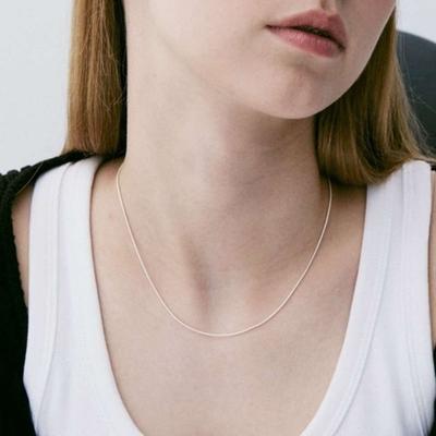 ROAJU [silver925]shimmer Snake Chain Necklace