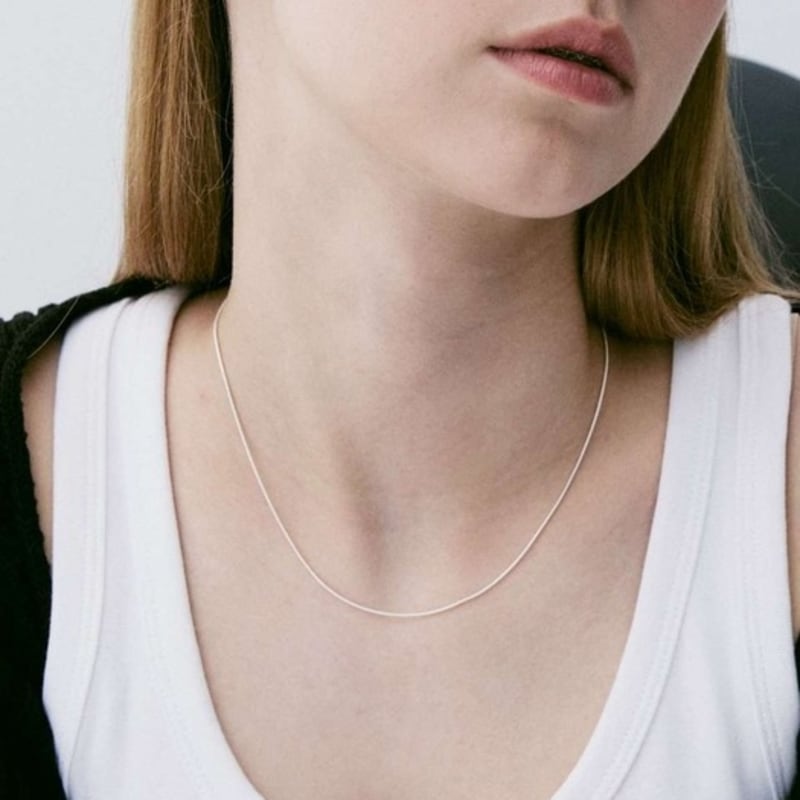 

ROAJU [silver925]shimmer snake chain necklace one