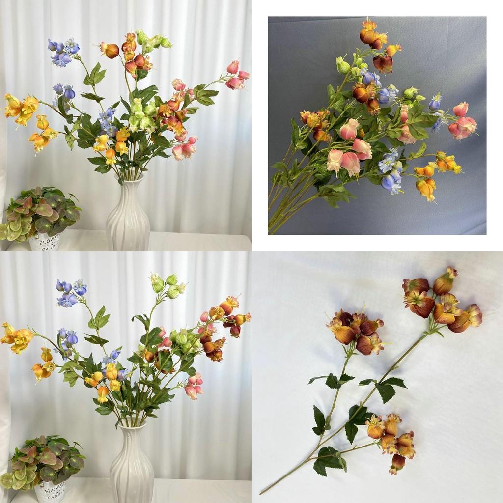 Künstliche Lampionblumen Seidendruckblumen für Heim- und Hochzeitsdekoration