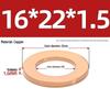 Pure Red Copper Gasket Sealing Ring for Marine Instruments, Metal Flat Washer M3-M60mm