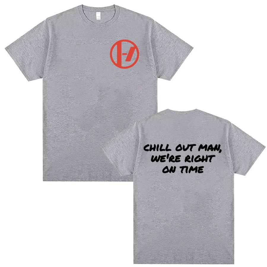 Trendy Hip Hop Twenty One Pilots T-shirt Men's Women's Short Sleeve Rapper Punk Street Harajuku Y2k T-shirts Oversized Top Tee