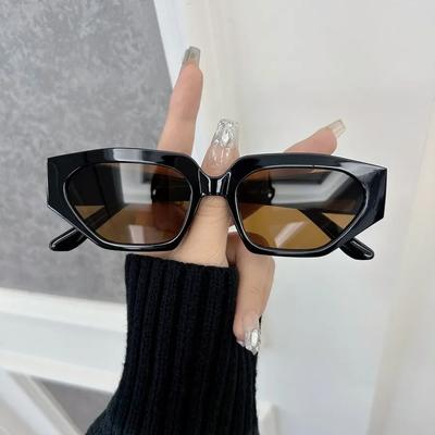 Geometrische Quadratische Designer Sonnenbrille Damen Herren Kleiner Rahmen Reizende Sonnenbrille Weiblich Männlich Marke Mode