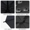 Manual folding business umbrella reinforced windproof male parasol, a large number of sun umbrellas printed LOGO