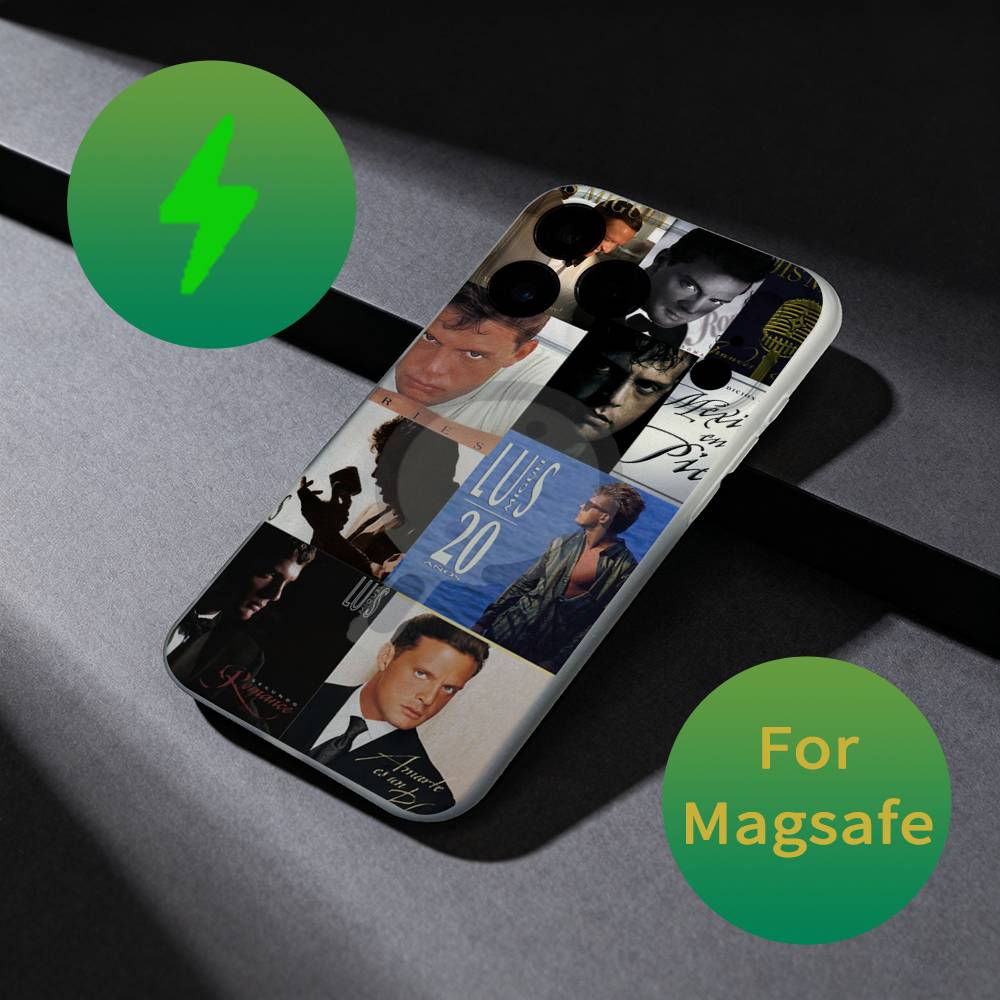 

L-Luis Miguel Singer Phone Case For iPhone 17,16,15,14,13,12,X,XS,Pro,Max,Plus,E,Air,Mini with Magsafe Magnetic Liquid TPU iPhone15