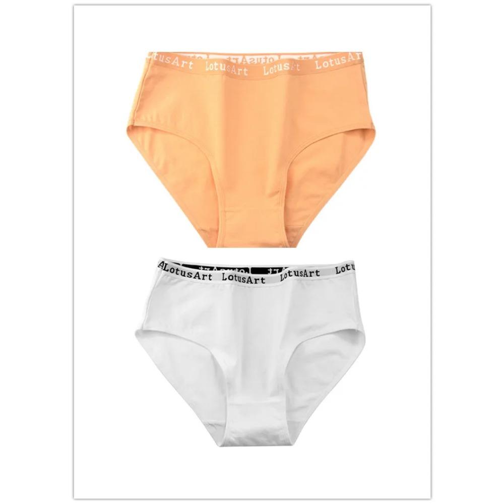 Plus Size Mid High-Waist Panties Womens Pure Cotton Womens Briefs