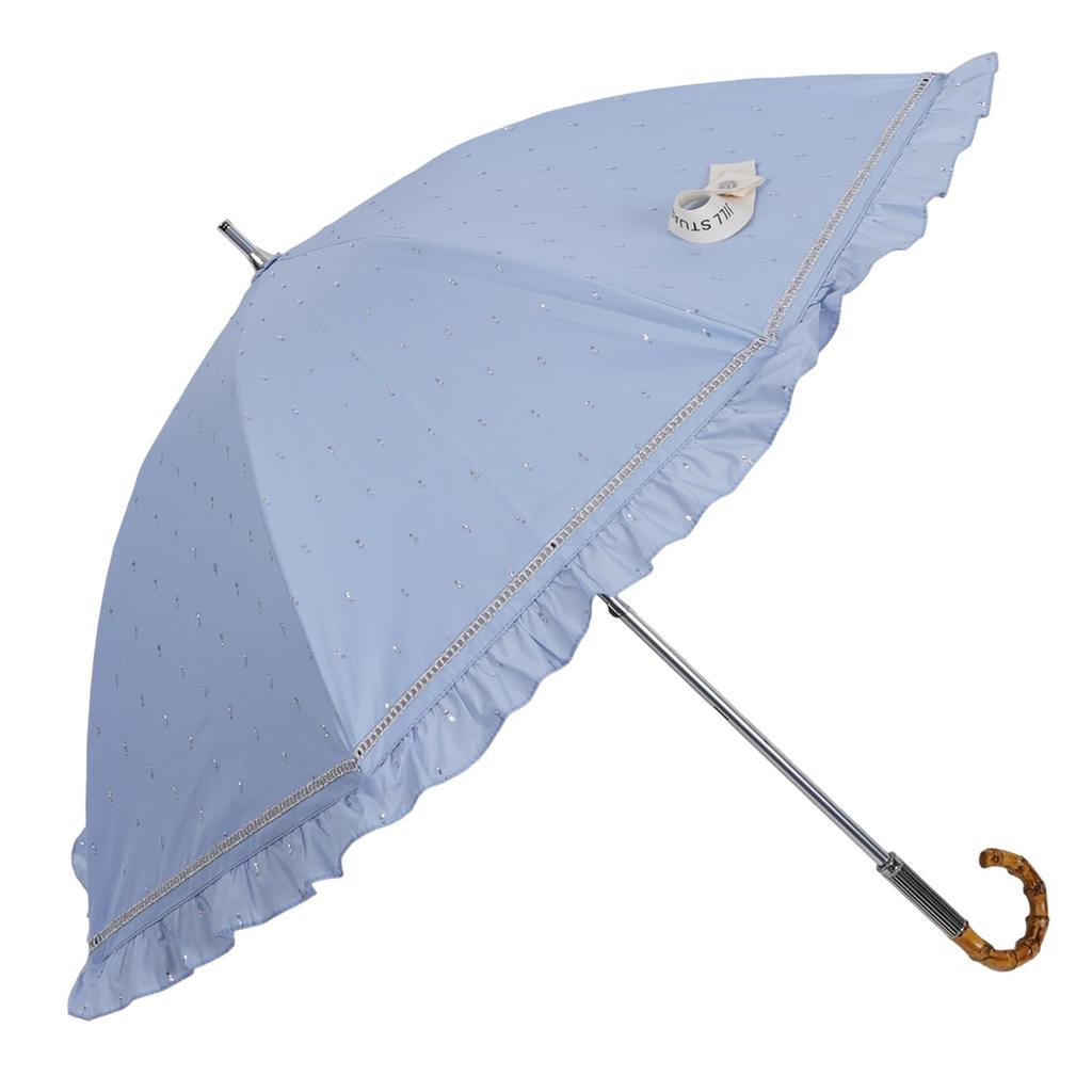 JILLSTUART LONG UMBRELLA JILL STUART For Both Sunny and Rainy Long Rain Blue Parasol, Shading, Days, Umbrella, Umbrella, Women's, 23030, (33)