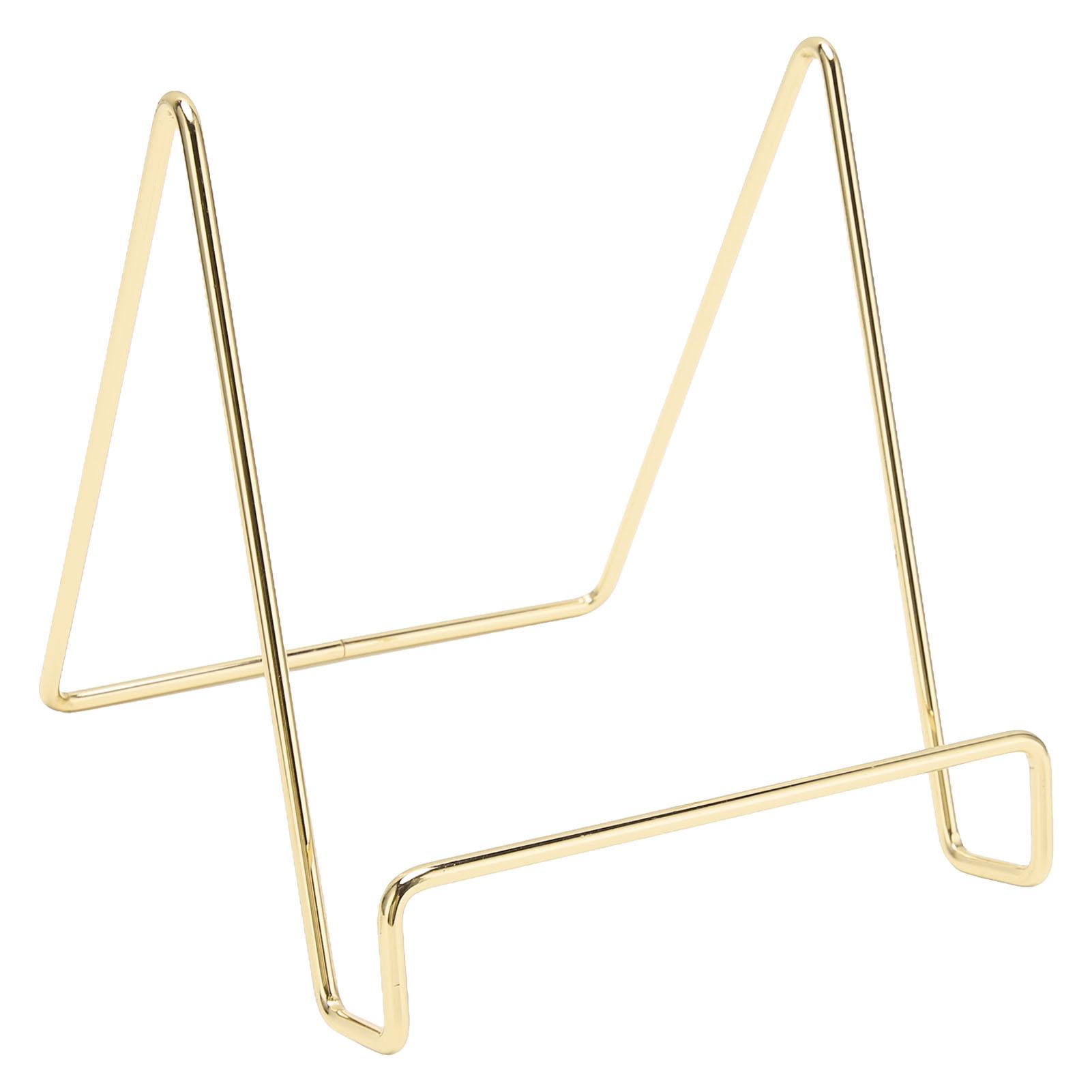 

Металлические подставки с гальваническим покрытием для защиты от ржавчины, держатель из железной пластины, подставка для демонстрации фотографий для планшетных ПК, CD-дисков золотой