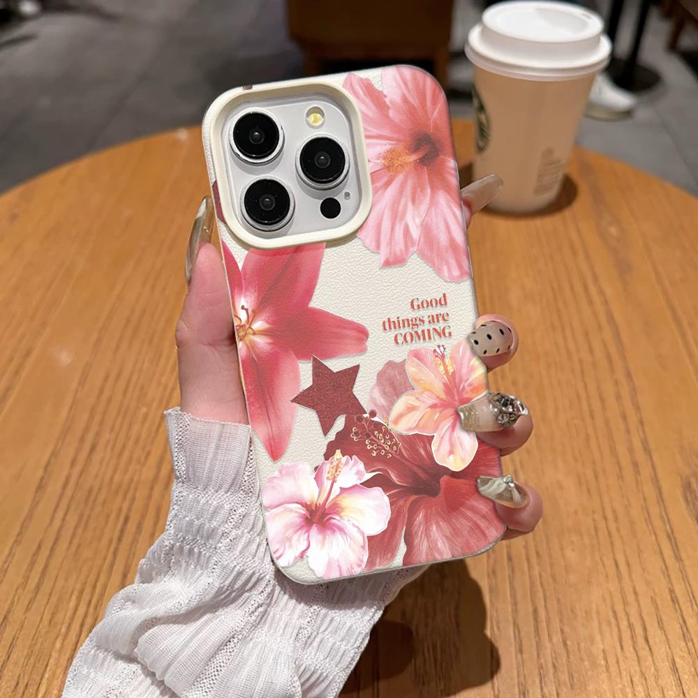 

Simple Flower Phone Case For Iphone 17 12 16 Plus 15 Pro Max 11 13 14 17E 16E Ultra Anti-Fingerprint Soft Protective Cover iphone 11 белый