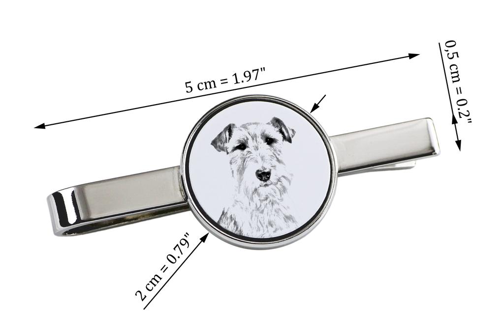 Fox Terrier Wire – Tie Clip with a Dog, Personalized Tie Clip | Art-Dog