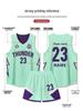 Unisex Reversible Basketball Jersey Set for Adults & Students - Customizable Team Uniform for Training & Competitions