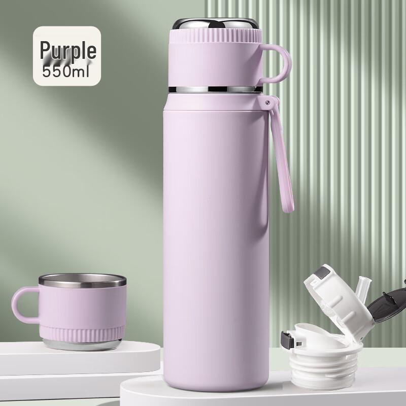 Shangqi Portable Insulated Straw Water Bottle