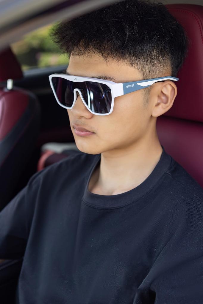 ALTALIST Overglasses with Polarized Lenses Blue Silver Mirror (Smoky Frame, Lens)