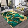 Luxurious Black Green Gold Colour Marble 3D Carpet Rug for Home Living Room Sofa Doormat Decor,kids Area Rug Non-slip Floor Mat