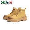 2025 Herbst/Winter Herren Vintage Outdoor High-Top Gelbe Lederstiefel