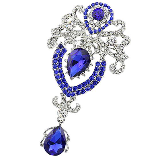 Brooch Exquisite Crown Design Luxury Fashion Diamante Brooch Pin for Holiday