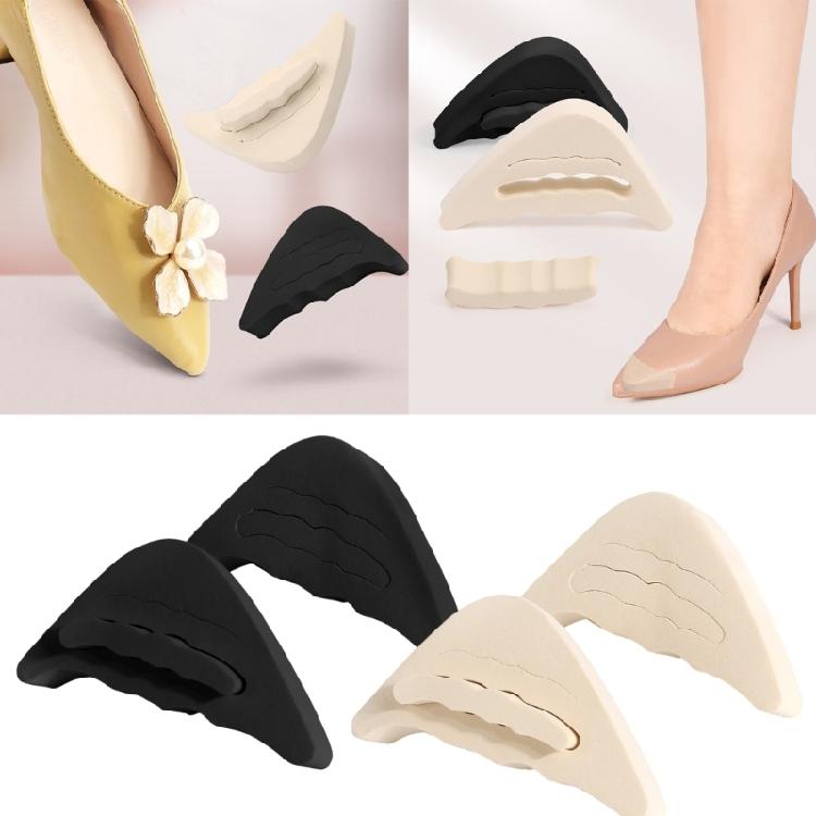 2 Pairs High Heel Toe Cushions for Women Anti Slip Breathable Rubber Heel Toe Protectors Cushioning Pad Shoe Inserts