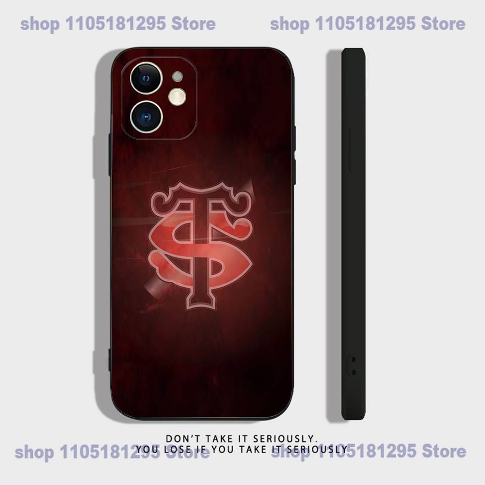 S-Stade-T-Toulousains Clear Silicone Case for iPhone 17,16,15,14,13,12,11,Pro,Max,Mini,XS,X,8,Plus Shockproof Cover