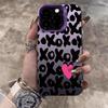 XOXO Leopard Print Case For iPhone 17 16 11 Pro Max Cases iPhone 11 12 13 ProMax 14 15 16E 7 8 Plus 17Air XS XR Shockproof Cover