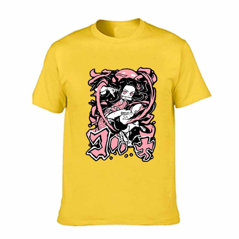 Fashion Anime Demon Slayer Tanjirou Kamado T-shirt Unisex Kawaii Kimetsu No Yaiba Nezuko Tshirt Unisexga Rengoku Graphic T Shirt