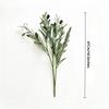 2pcs Realistic Artificial Olive Leaf Tree Branch with Fruit for Home Garden Decora, Holiday Accessory, Birthday Party Supplies