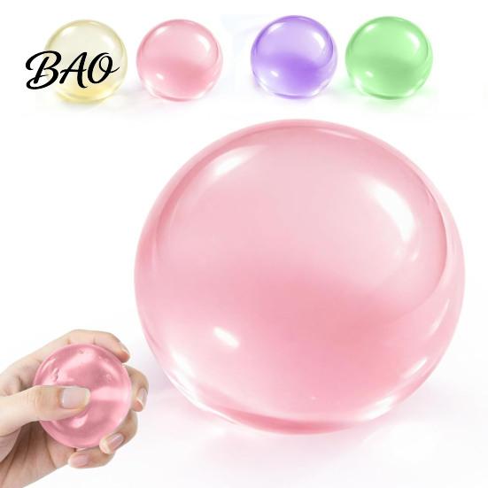Portable Stress Relievers Shapeable Pearlescent Ball Fidget Toy, Anxiety Relief Clear Squeeze Fake Fruit Inside Toy for Kids Adults Hand Therapy Balls