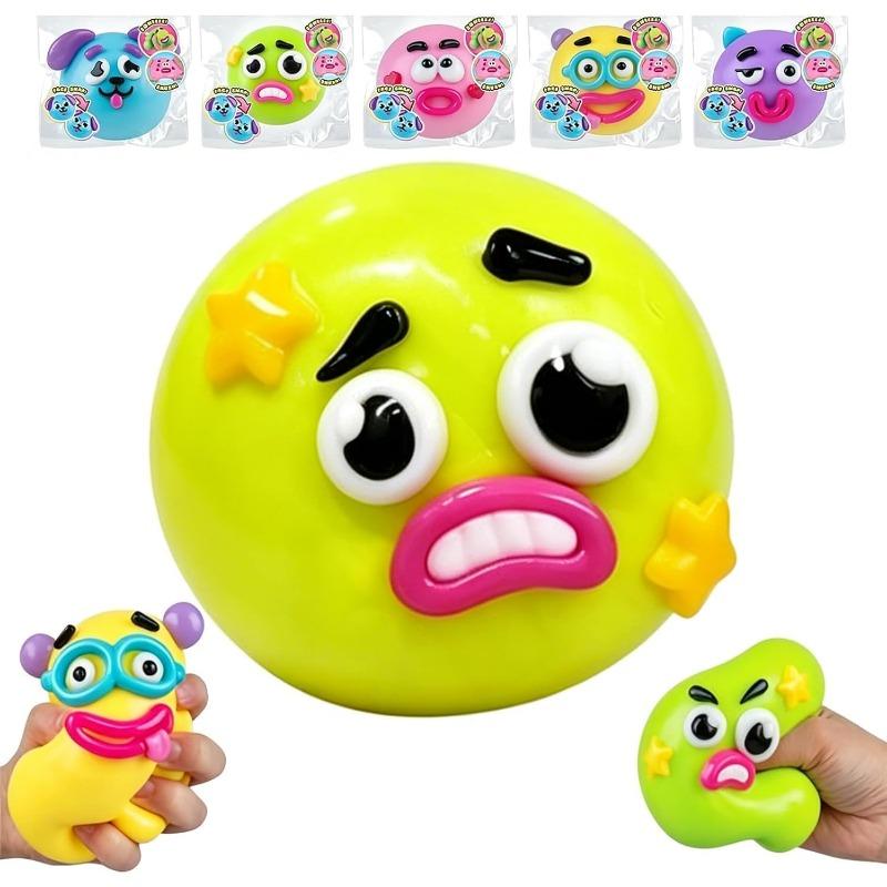 NEW Smushers Squishy, Interchangeable Faces , Slow Rebound Sensory Squeeze Balls, for Adults Kids