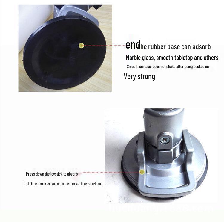 360° Rotatable Aluminum Table Vise with Suction Cup for Electric Drill and Grinder