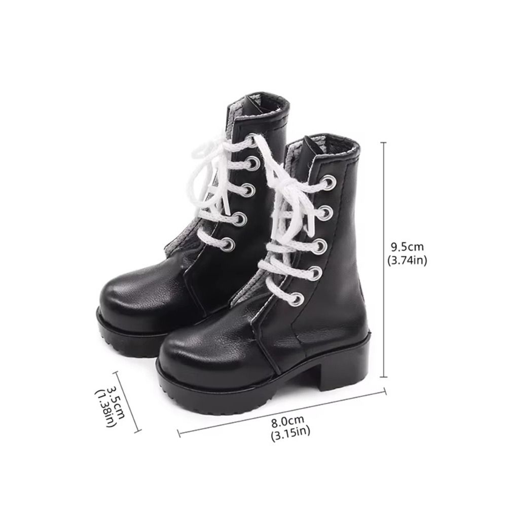 Retro Brown Doll Boots Casual Wearing Doll Long Boots Fashion 60cm Doll Shoes  DIY Toy