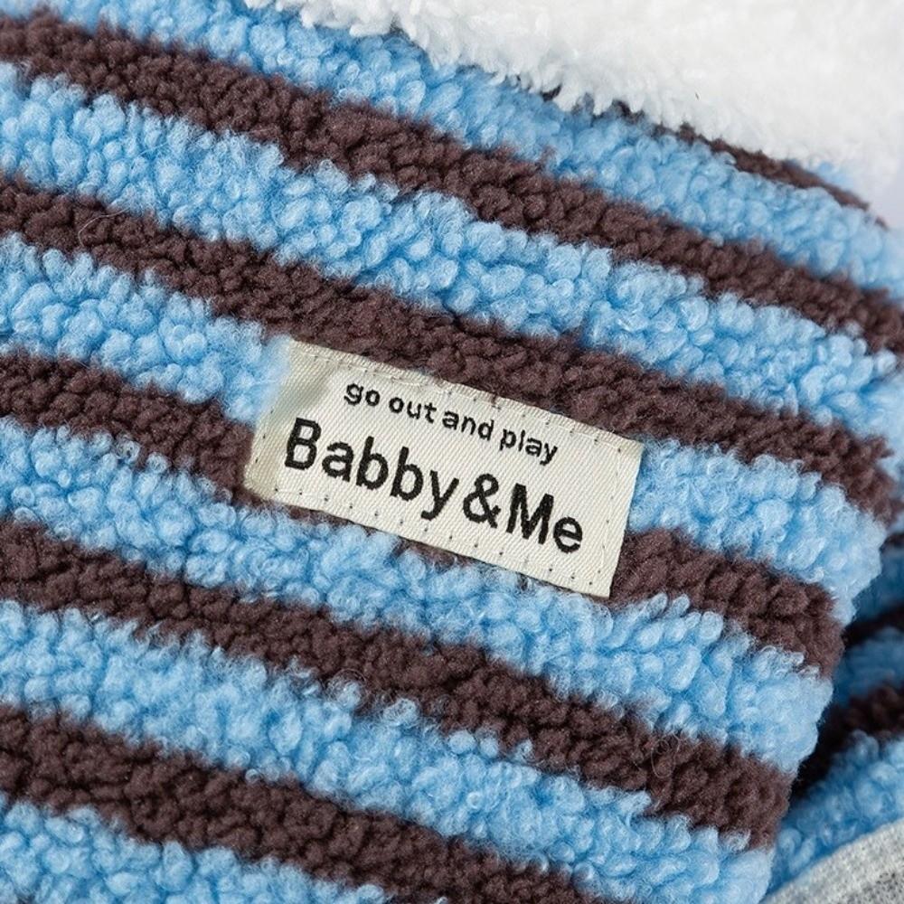 Thick Warm Dog Striped Hoodie Windproof Dog Pullover Casual Pet Overalls  Walking Outdoor