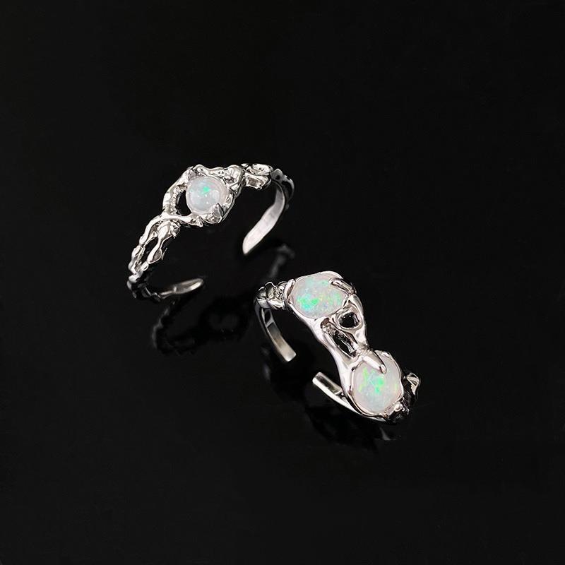 Unique Irregular Moonstone Ring For Women Modern And Sophisticated Adjustable Finger