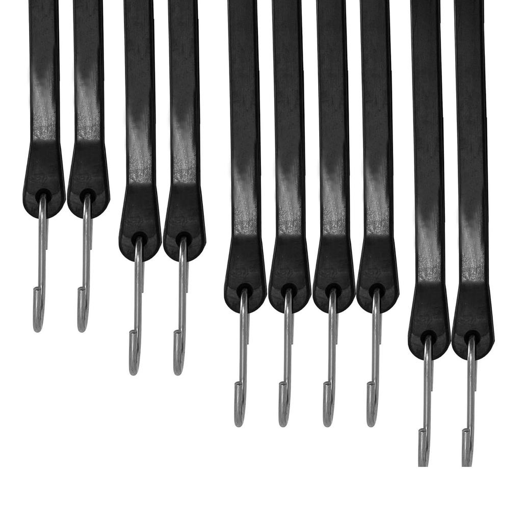 10Pcs Rubber Bungee Cords with Hooks Heavy Duty Bungee Straps Bicycles Luggage Lanyard Camping Bungee Cord Enduring
