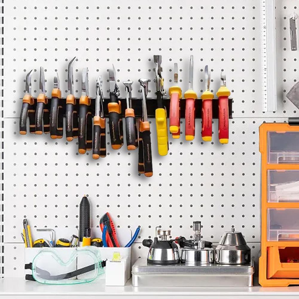 Wall Mount Metal Wrench Screwdriver Organizer Tool Holder Wall Organizer Wall Mount for Vice Wrench Plier HardwareTool Storage