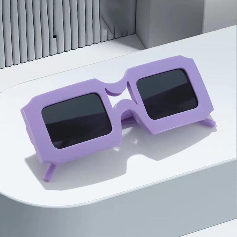 Fashione Sunglasese квадратные солнцезащитные очки желейного цвета — фото 4