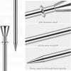 Stainless Steel Cocktail Picks Stick Cocktail Toothpicks Martini Olive Picks for Bar, Barbecue, Fruit, Bloody Mary Drink, 20PCs