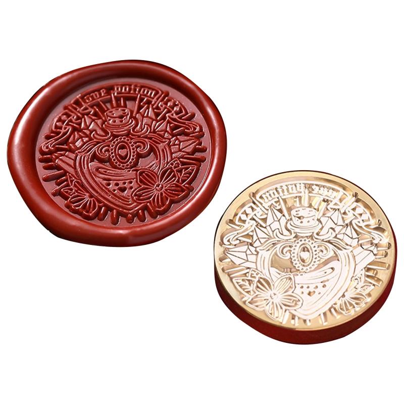 Lovely Wax Seal Stamp Love Theme Stamps for Head Scrapbooks Decorative Gift Pack