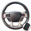 Braid Perforated Artificial Leather King Ranch Lariat Platinum XL XLT 2015-2017 Volant Steering Wheel Cover For Ford F-150